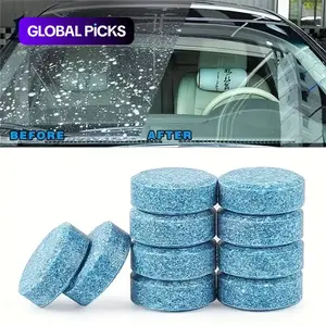 Car Windshield Cleaner, Universal Multifunctional Car Effervescent Tablet for Glass Windshield, Car Wash Accessories, Car Cleaning Supplies #GLOBAL PICKS