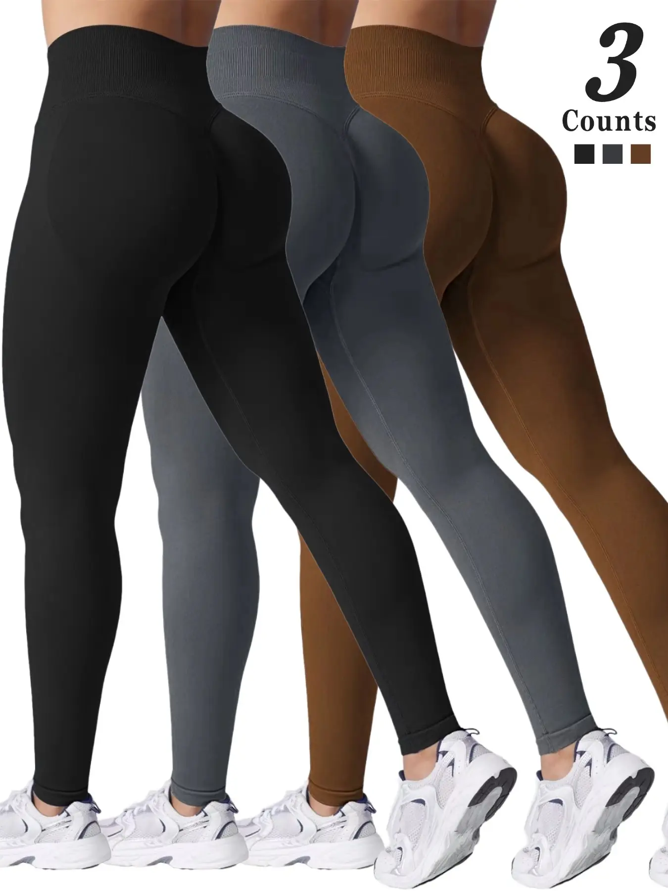 Women's High-Waisted Butt-Lifting Yoga Pants, Gym High-Intensity Fitness, Pilates Yoga Pants, Sweat-Absorbing Quick-Dry Sports Tight Fit, High Compression Legging, Fitness Workout Pants, Glute Enhancing Leggings, Activewear Bottoms