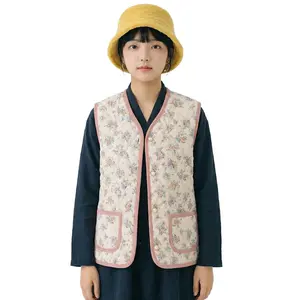 Premium Korean Floral Vest / Retro Floral Vest / Country Getaway Kimjang Vest