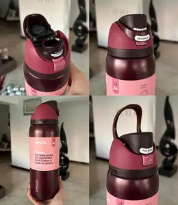 Owala Black Cherry FreeSip Water Bottle – Double-Wall Insulated Stainless Steel Tumbler