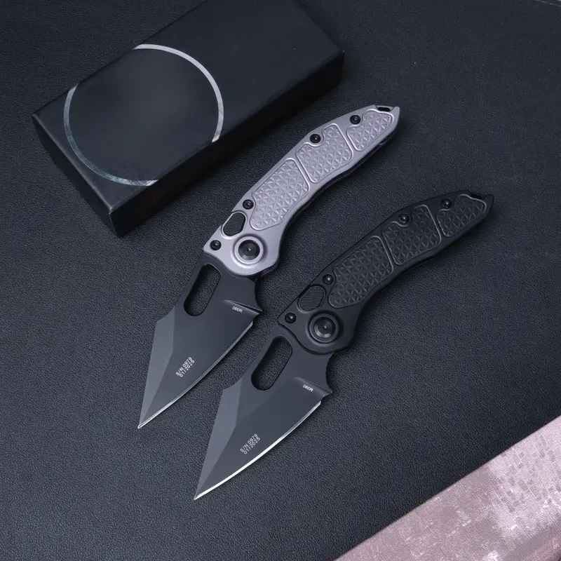 Outdoor Folding Knife M390 Steel Aluminum Handle, Compact EDC Tool for Camping, Fishing, Hunting