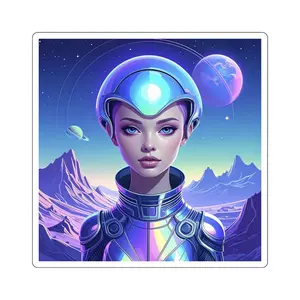 Galactic Astronaut Stickers - Magical Decor for Laptops, Water Bottles, Journals, Gifts, Fantasy Lovers