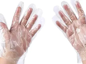 Brandon-super Disposable Food Prep Gloves - 500 Piece Plastic Food Safe Disposable Gloves Food Handling One Size Fits Most 500 PCS