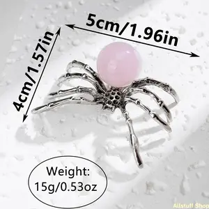A Ball Spider Ornament, a Craft, Personalized Halloween Spider Decoration, Creative Tabletop Decor, Perfect for Halloween Decoration, to Brighten Up Your Exciting Halloween Party, Without Battery
