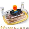 VEVOR 24-Egg Poultry Incubator, 180° Automatic Egg Turning, 10W LED Candler, Precise Temp/Humid Ctrl, 360° View Window, Auto Water Refill, Digital Display, 17.13x10.24x8.46 in, for Chicks Ducks