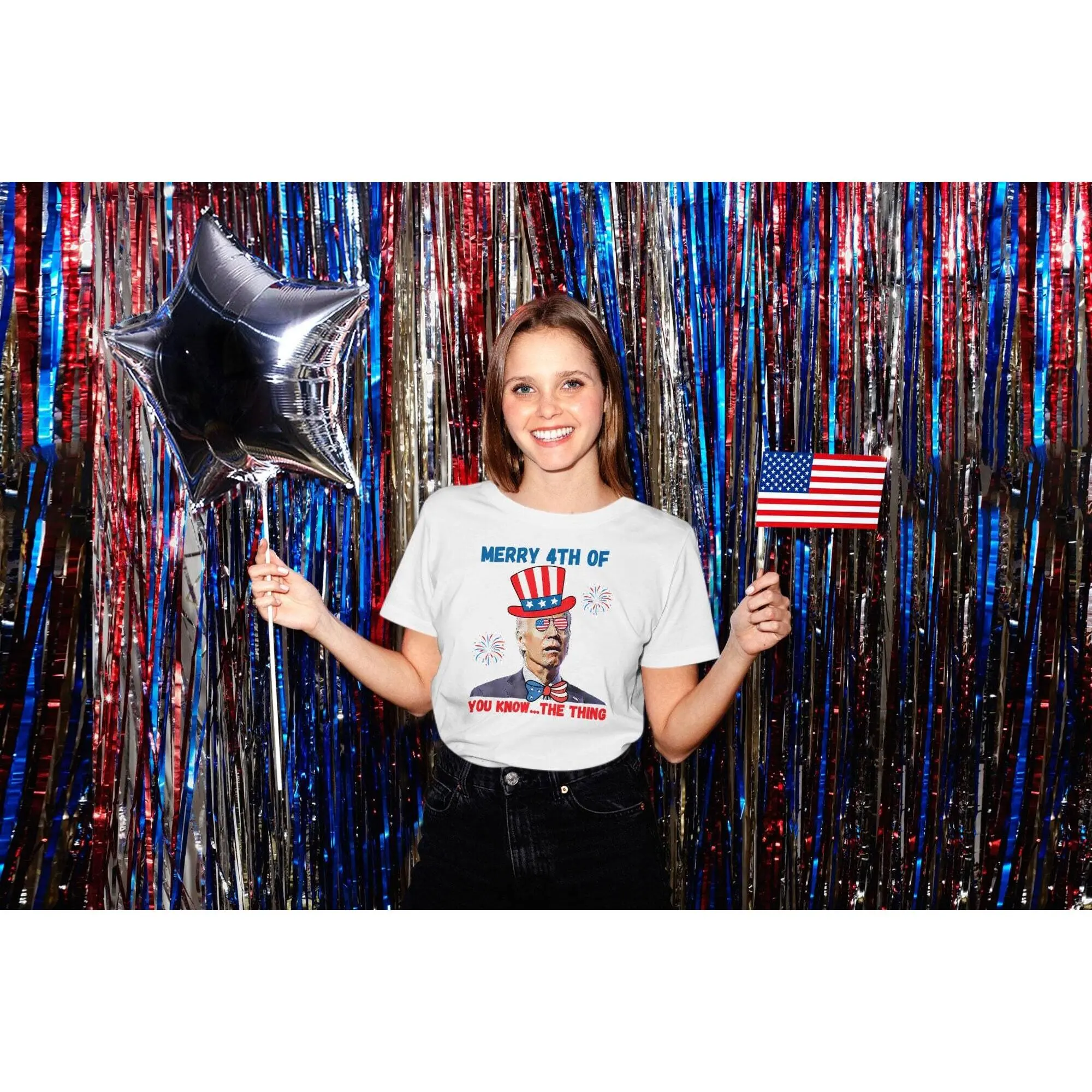 Biden Merry 4th Of July Shirt, Confused President Shirt , Independence Day Tee, Funny President T-Shirt, Republican Gifts, Liberty T-Shirt Cotton Sweater And Best Hoodie