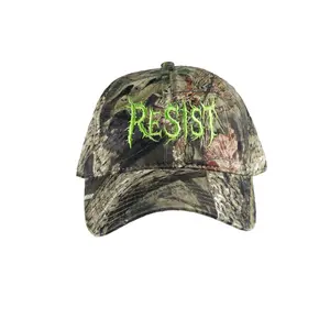 Resist Camo Baseball Cap (Lime)