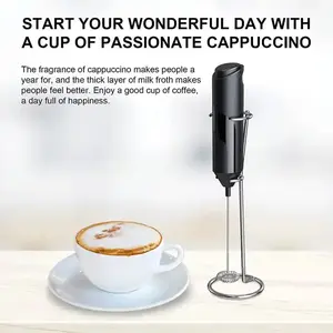 Powerful Milk Frother, Foam Maker, For all Drink, With Stainless stand