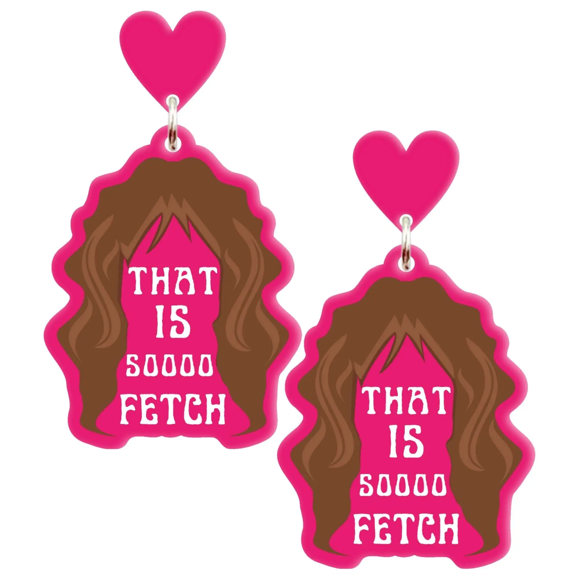 That is So Fetch Mean Girls Inspired Earrings, Mean Girls Costume Accessories, Mean Girls Party Favors, Mean Girls Merchandise Gifts for Women, Teen, Girls