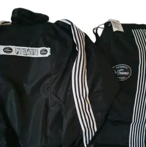 ATEAME Apparel Unisex Multi Logo Tracksuit Black and White with Authentic ATEAME Logo Design