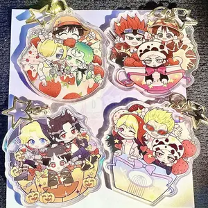 Cutest Anime Acrylic Keychain, dessert boat, trio sails bag charms