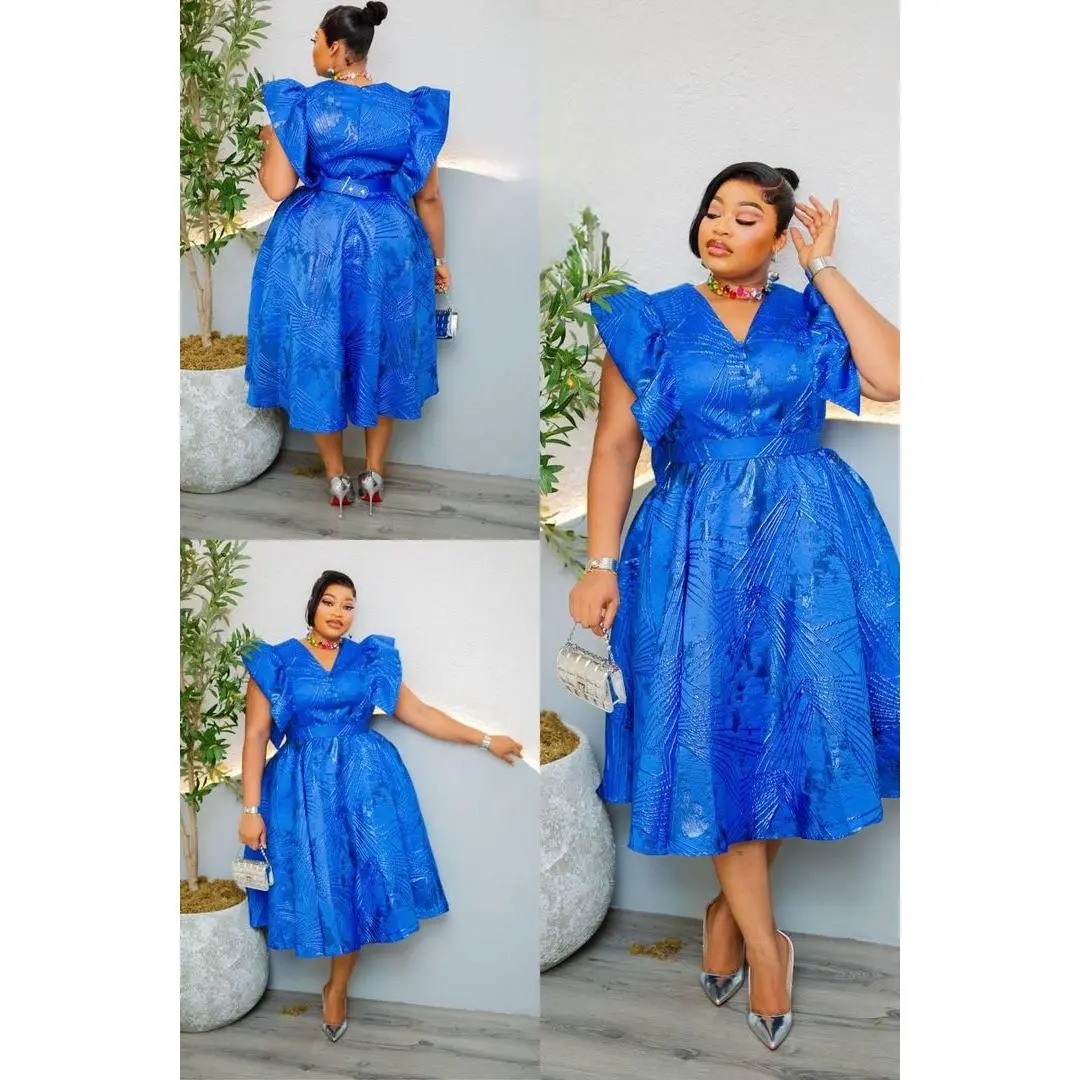 knee length dresses for ladies Lanie Skater Floral Cotton Midi Dress main image 0