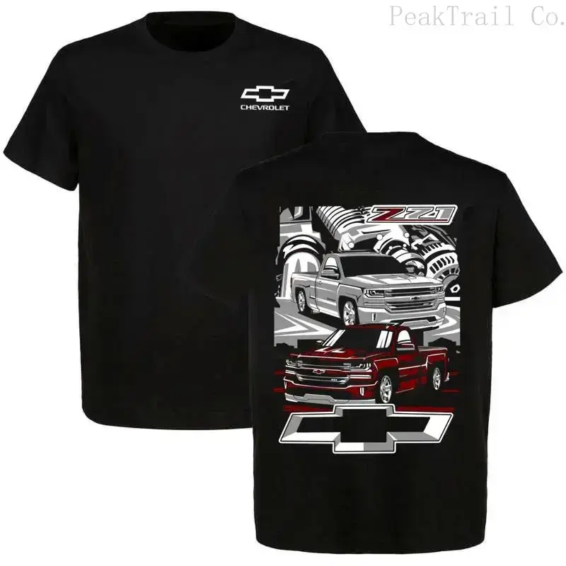 Chevrolet Truck Graphic T-Shirt, Suitable for Chevrolet Enthusiasts Truck Shirt, Off-Road Enthusiast Graphic T-Shirt, Car Enthusiast Garage Style Clothing Gift for Car Lovers, Unisex T-Shirt, Pure Cotton Casual Blackt shirts