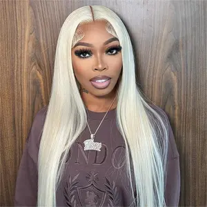 200% Density 613 13x4 13x6 Lace Front Wig Human Hair Straight HD Transparent Lace Frontal Wig Blonde Lace Front Wigs Human Hair Pre Plucked With Baby Hair