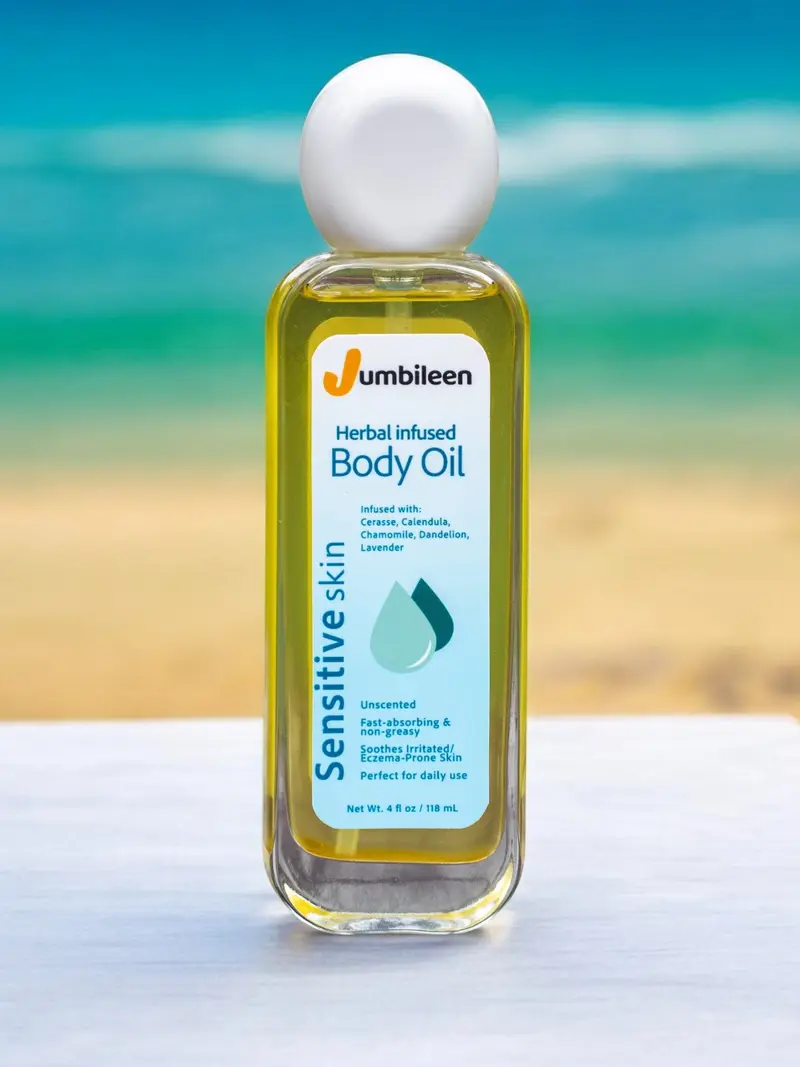 Sensitive Skin Herbal Infused  Body Oil – Unscented