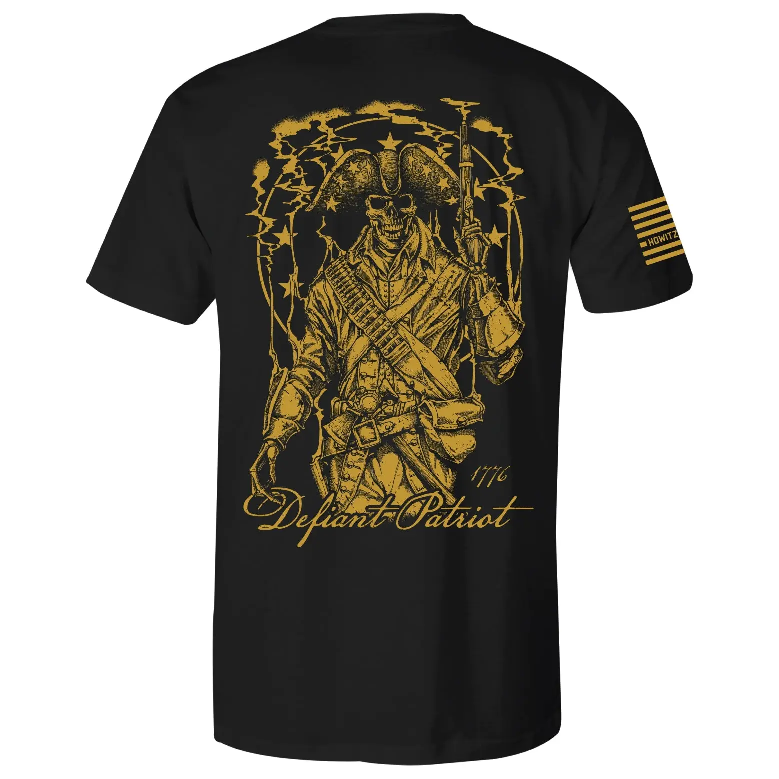 Howitzer Clothing Men's Short-Sleeve T-Shirt - Defiant Patriot Jersey Top, Breathable Fabric, Shortsleeve, Tshirt