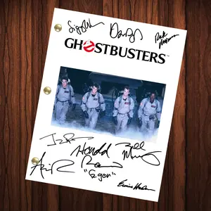 Ghostbusters Movie Script Reprint Autographed Cast Signed Full Screenplay Full Script