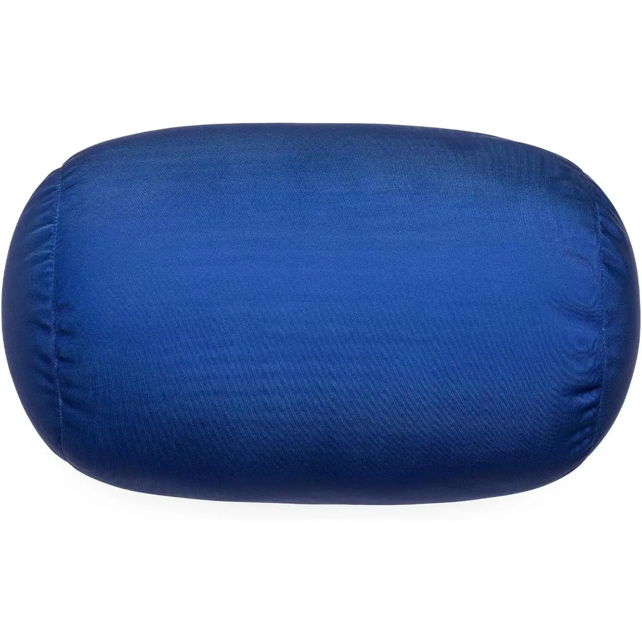 Squish Bean Bed Microbead Pillow Bolster Tube  Pillow Smooth Cool  Fabric  &  Support Throw Travel Pillow Fun Colors (Navy Blue)