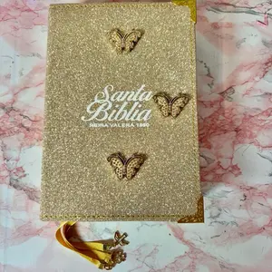 Biblia Brillosa de Mariposas