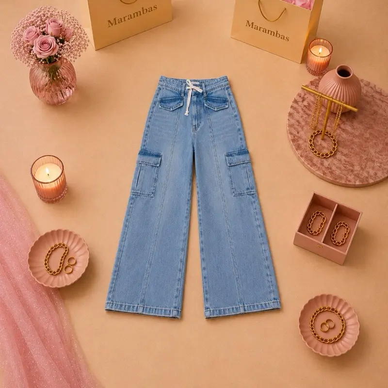 Denim Barrel Jeans