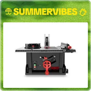 15Amp Portable Table Saw 10 inch, 4600RPM Compact Tablesaw with 36T Blade, 90°Cross Cut & 0-45°Cutting, Multifunctional Benchtop Saw for DIY Furniture Making Woodworking Multiple Large Tool Circular Guide Summervibes