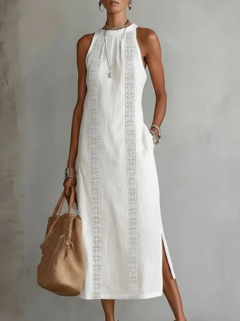 cotton halter dress - TikTok Shop