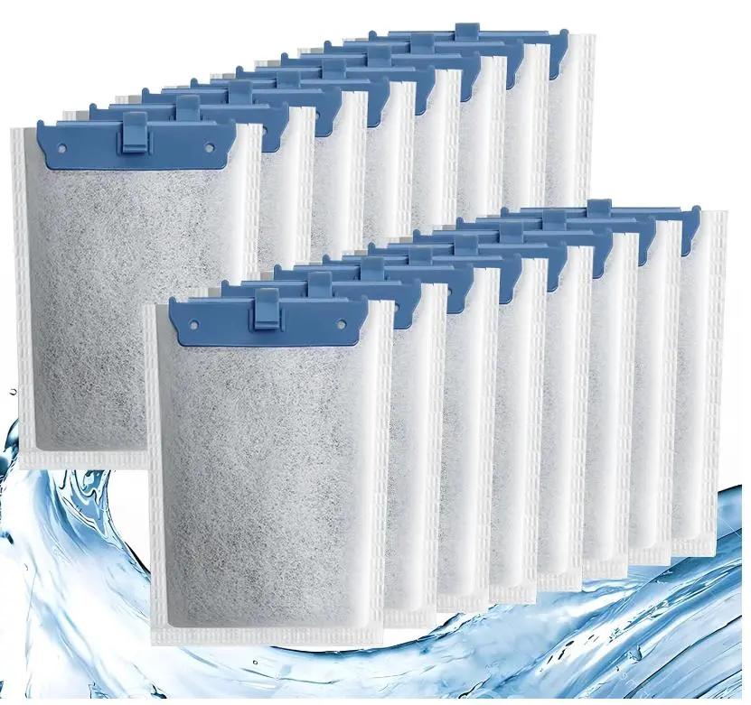 16 piece Aquarium Filter Cartridge Medium Replacement Filter Cartridges Filter Cartridge Compatible with Whisper Bio-Bag Filters for Aquariums