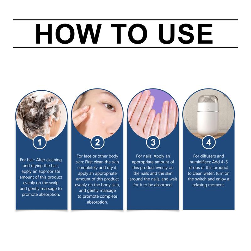 Ouhoe Blueberry Soothing Essential Oil, Moisturizing Hair Care, Full Body Skin Care, Nail Care, Multi-Functional Essential Oil