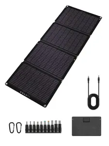 30W Portable Foldable Solar Charger with USB-A/USB-C/DC Ports, Waterproof Solar Charger for Camping/Hiking/Emergency, Foldable Solar Panels