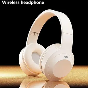 Wireless Headphones, Foldable Gaming Headset with Wireless Microphone, Portable Earbuds for Home Outdoor, BT Headset for Gaming & PC, Audio, Folding