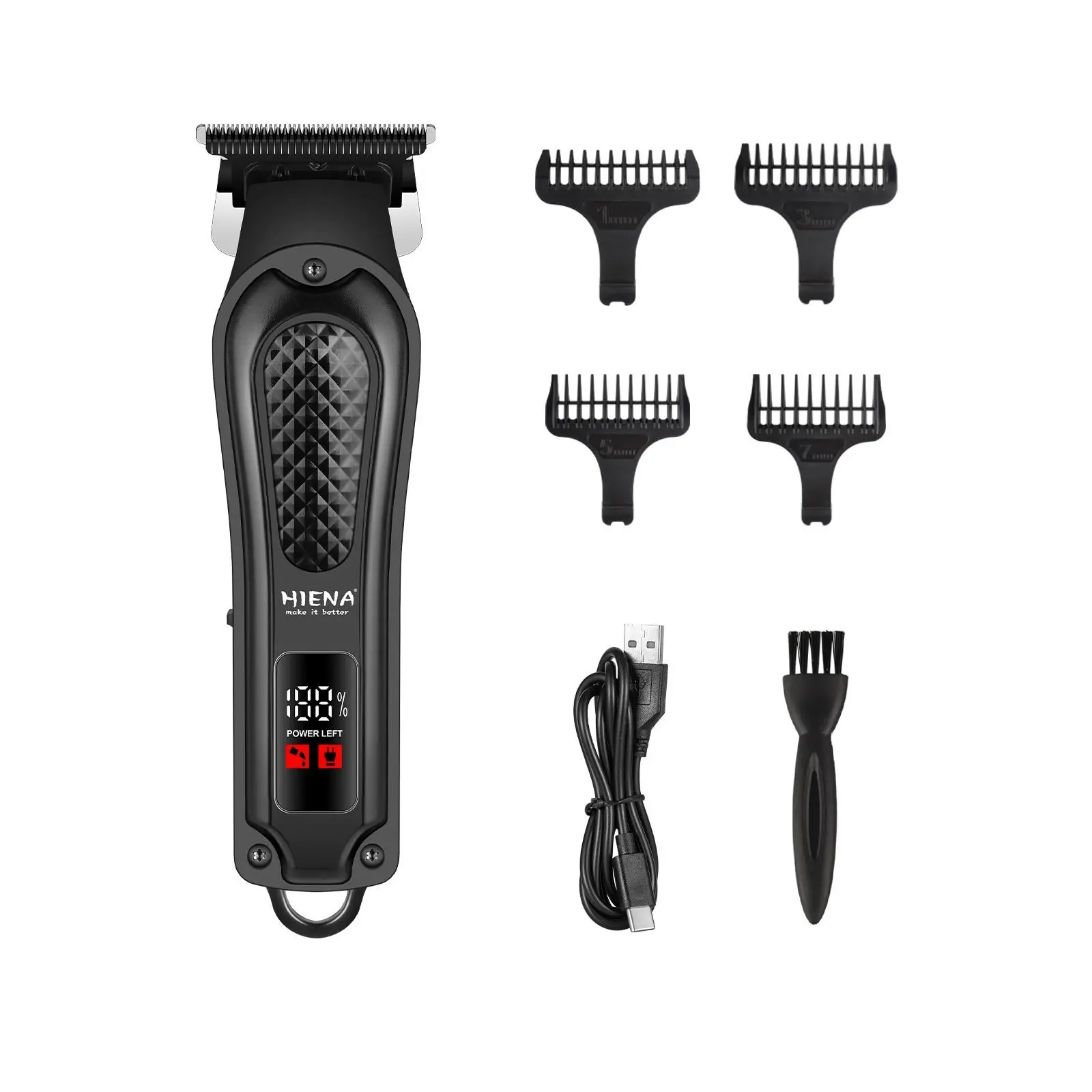 5-in-1 Men's Grooming Kit | Digital Display & USB Rechargeable, Hair Clipper & Beard Trimmer All-in-One. A Creative & Practical Gift for Dad's Day & Birthday