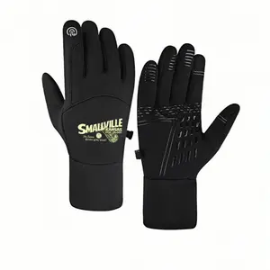 1 pair with Smallville Kansas Come to Smallville Graphic Wheat Stalk Design Yellow Pop Culture Inspired winter gloves running gloves Touch Screen Warm Winter Activities Adults Soft Christmas gifts Popular keep warm Comfortable