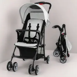 Foldable Infant Stroller - Ultra-Lightweight 13 lbs Compact Travel Pushchair for 0-36 Months, 1-Hand Fold Portable Baby Cart for Airplane & Daily Outings