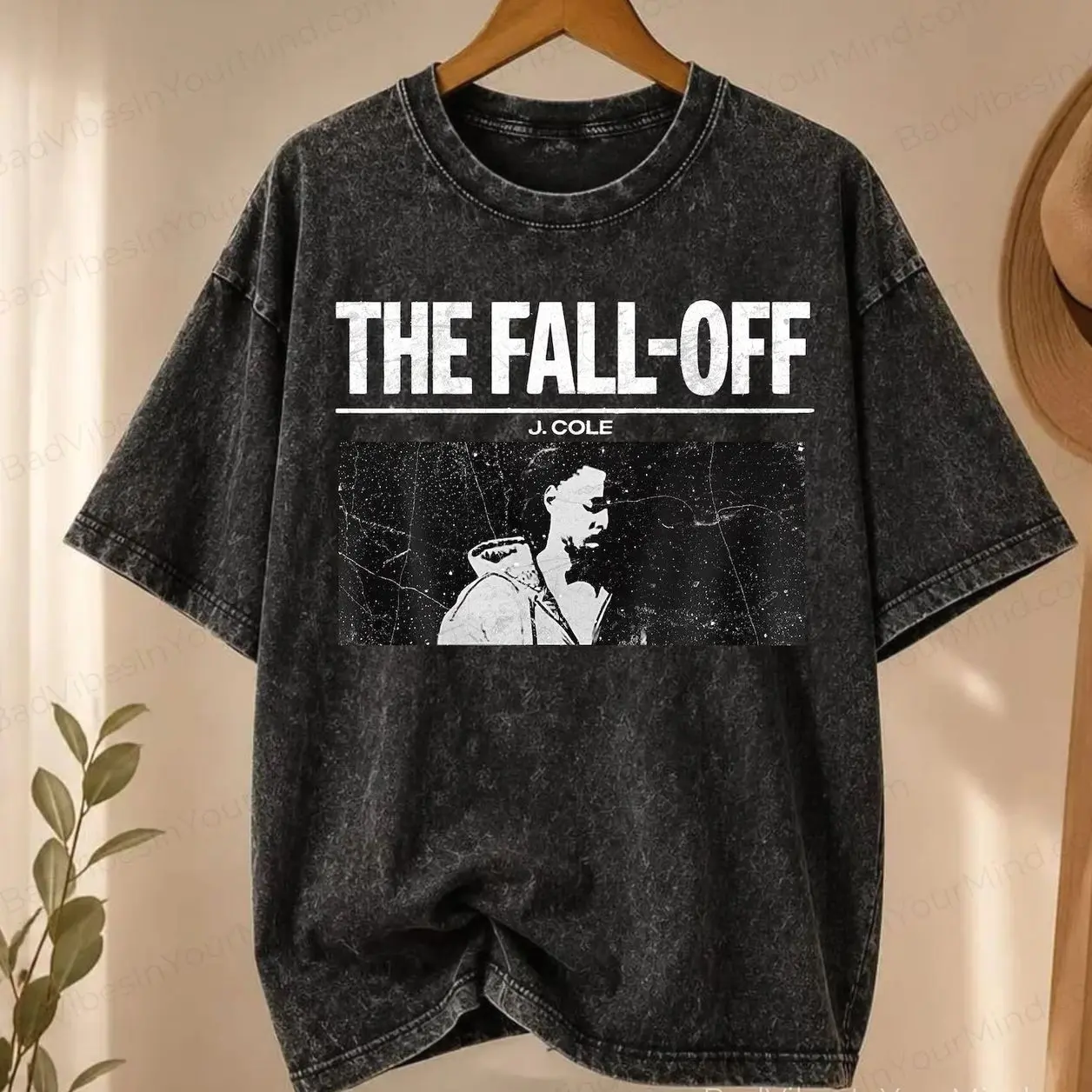 Women's Relaxed Fit Short-Sleeve J Cole Graphic Tee - The Fall Off Tour 2026 Merch, Washed Day Outfits, Rap Music Fan Gift, Shortsleeve, Casual, Classic, Tshirt, Streetwear, Comfortable, Tops, Everyday