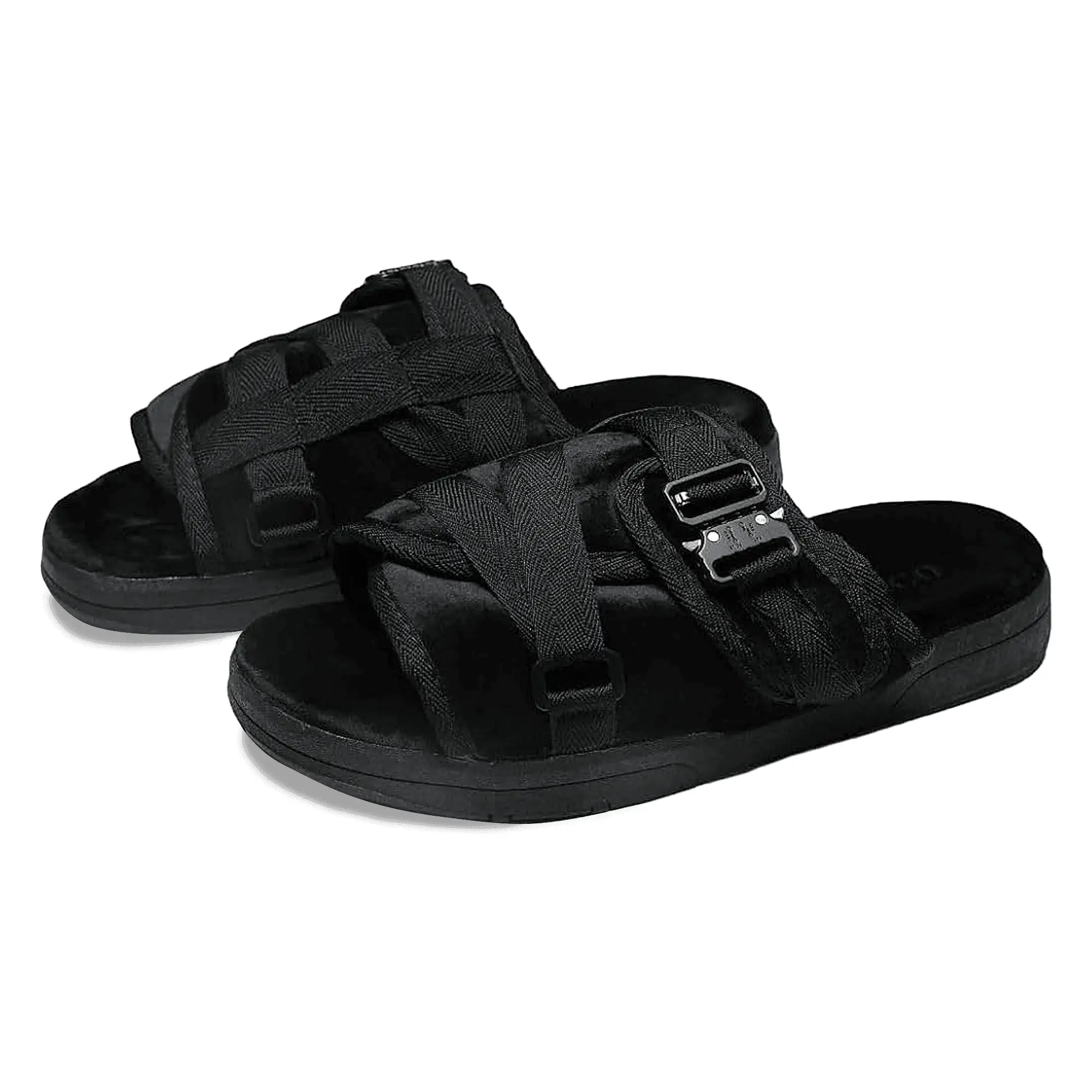 Velour Sandals for Men and Women – Remastered Comfort Slides with Plush Velour Upper, Adjustable Straps, Arch Support & Slip-Resistant Sole, Ideal for