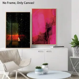 Modern Art Painting without Frame, Unframed Art Print, 2 Counts/set Colorful Abstract Wall Art Poster, Wall Art Decor for Home Living Room Bedroom Office School