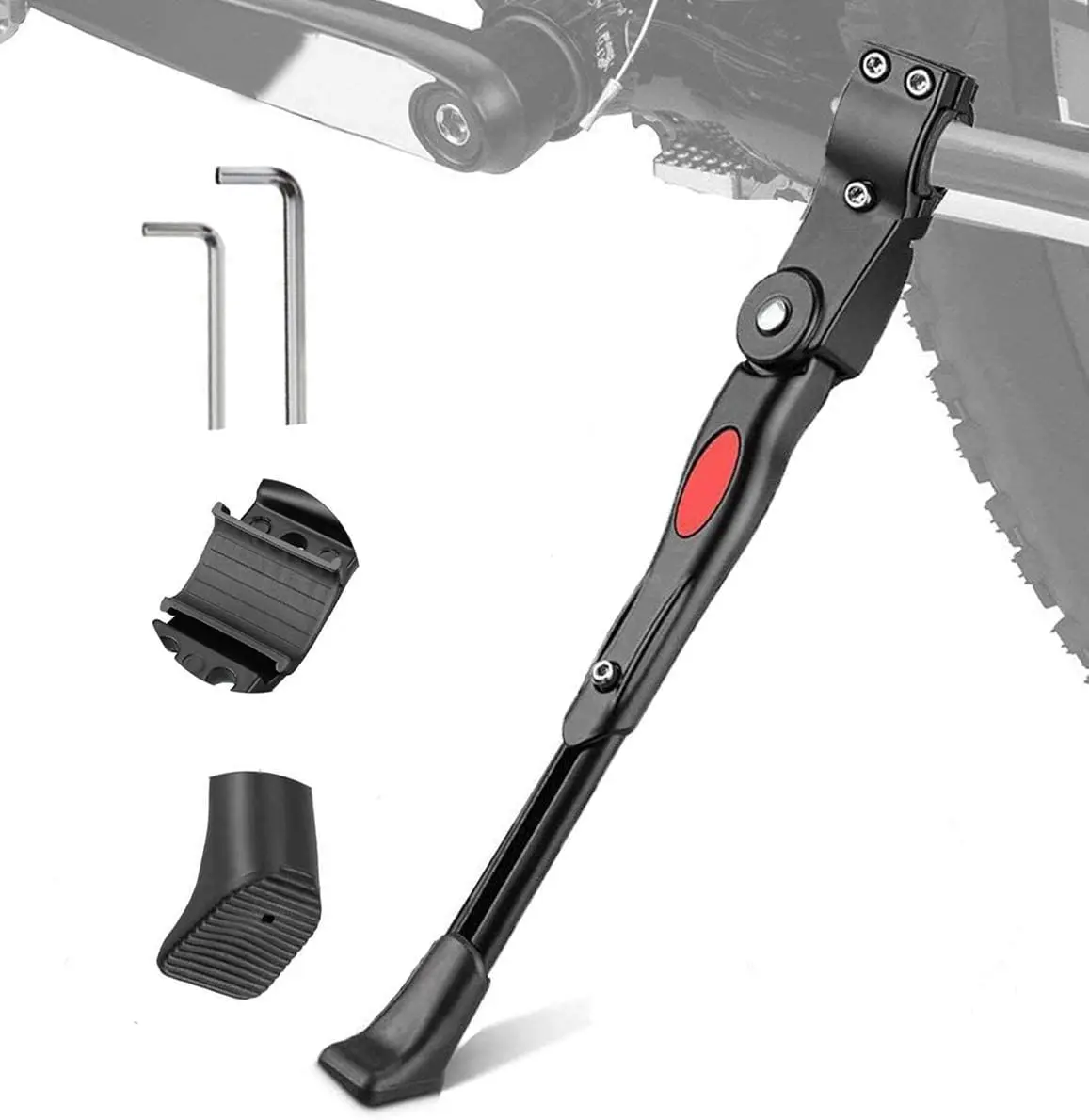 Adjustable Bicycle Kickstand,  Side Support Kick Stand for 22 24 26 Inch Mountain  and 700 Road