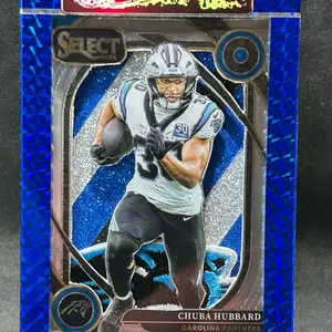 Chuba Hubbard Panthers 3D Football Card Art, Handmade Fan Gift Display