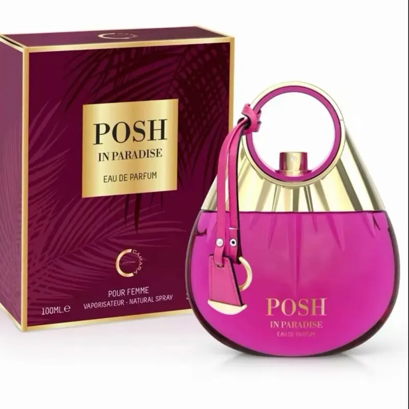 Camara Perfumes Posh in Paradise 100ml Eau de Parfum for Women Exotic Floral Warm Sensual Fragrance with Gold Details