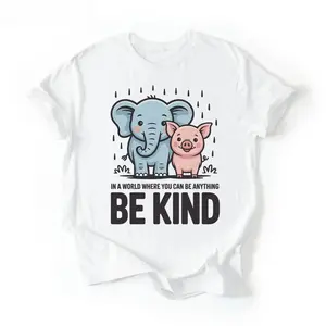 Be Kind In A World Where You Can Be Anything Teacher T-Shirt, Be Kind Shirt, Kindergarten Shirt, Teacher Shirt, Gift For Teacher