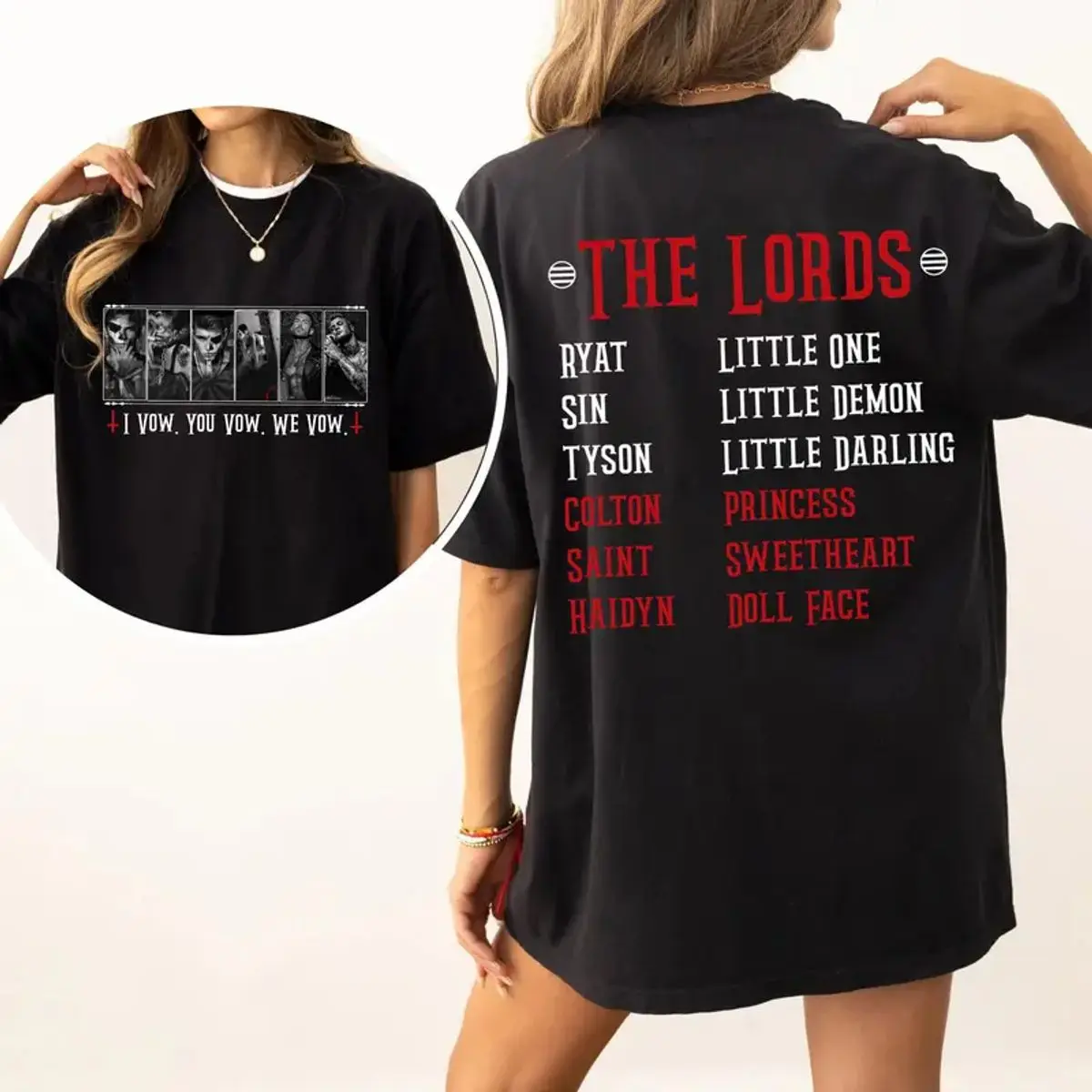 The L.O.R.D.S Series Shirt, I Vow You Vow We Vow Book Sweatshirt, Dark Romance Hoodie, Gift For Book Lover, Unisex Sweater Pullover Tee