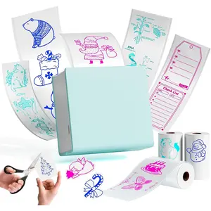 M02 Mini Bluetooth Thermal Sticker Printer Portable Wireless Label Maker with Smart APP for Study DIY Decoration
