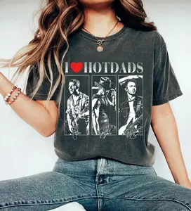 I Love Hot Dad Brothers T-Shirt, Tour 2025 Tee, 90s Vintage Brothers Fan T-Shirt, Love Me To Heaven Shirt, Casual Style