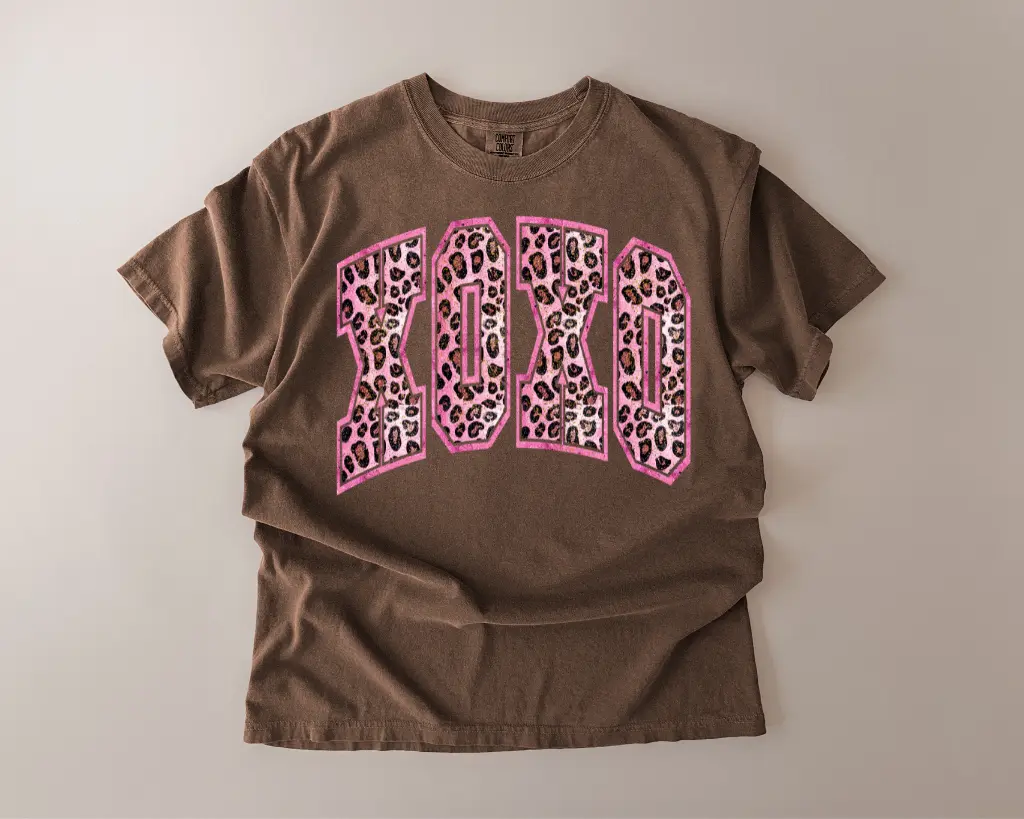 Cheetah print XOXO T-shirt Cheetah print XOXO T-shirt