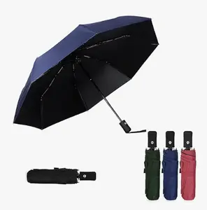 Travel Essentials Umbrella Windproof Compact Collapsible Light, Automatic, Strong and Portable, Wind Resistant Folding Small Umbrella for Rain feature