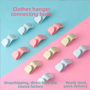 Stackable Hanger Connector Hook Multi-Functional Stackable Clothes Hook Home Wardrobe Storage Space Hanger Hook