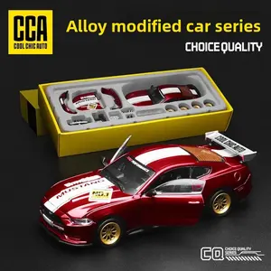 1:42 Mustang GT Diecast Car Model – Alloy Racing Toy, Modified Style, Realistic Mini Car, Collectible Desk Toy, Perfect Gift for Boys & Car Fans