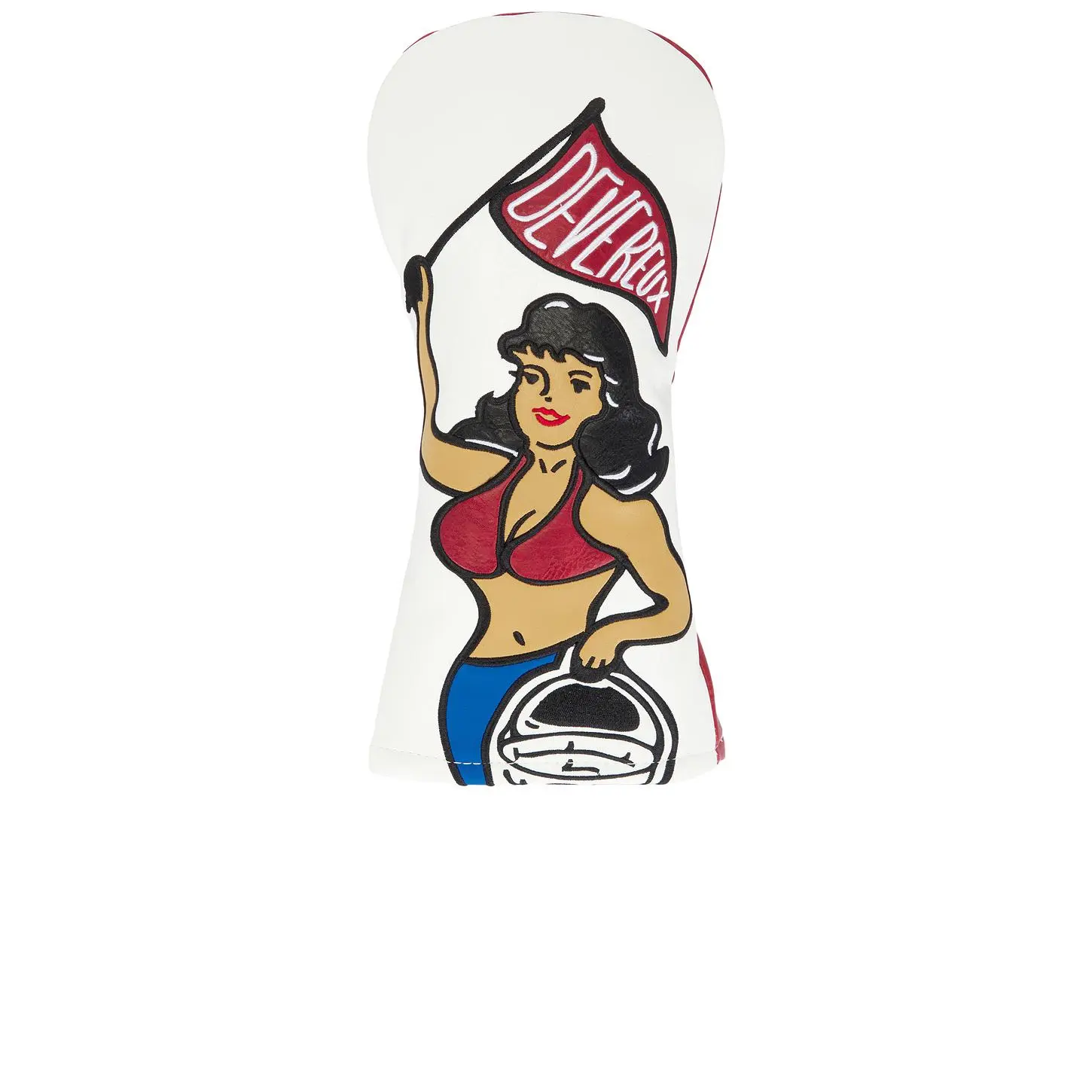 Devereux Golf Range Girl Shaped Driver in White Red