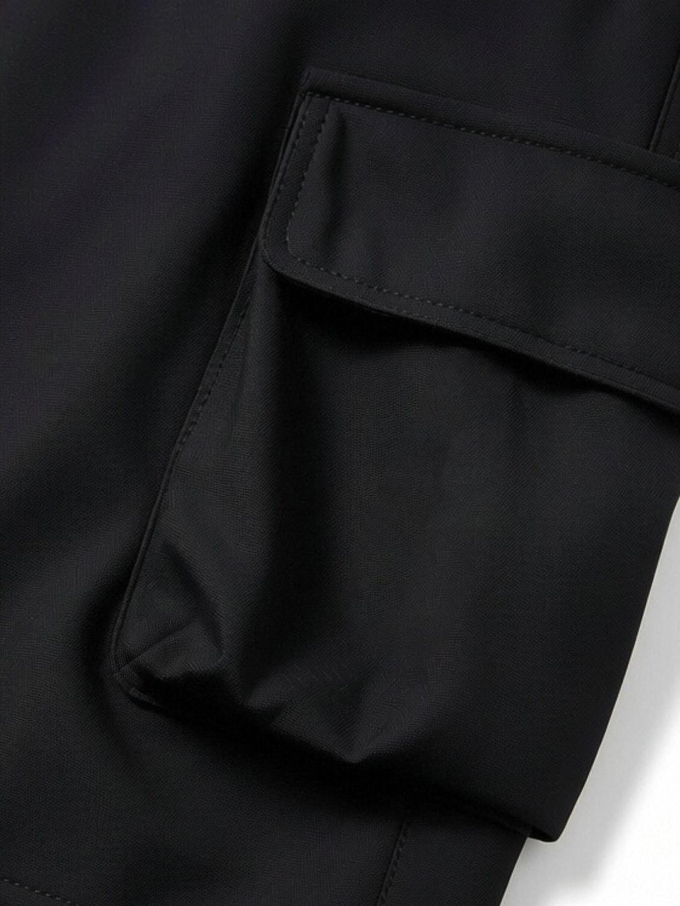 Minimalist Cargo Aesthetic Mens Timeless Athletic Shorts with Sleek Cargo Pocket Detail and Elastic Drawstring Waist for High Street Fashion and Casual Social Outings