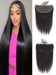 13×4 Straight Human Hair Lace Front Wig (10–16 inches) — 150% Density. Features a transparent lace front design to enhance volume at the crown, making it ideal for both daily wear and stylish looks.